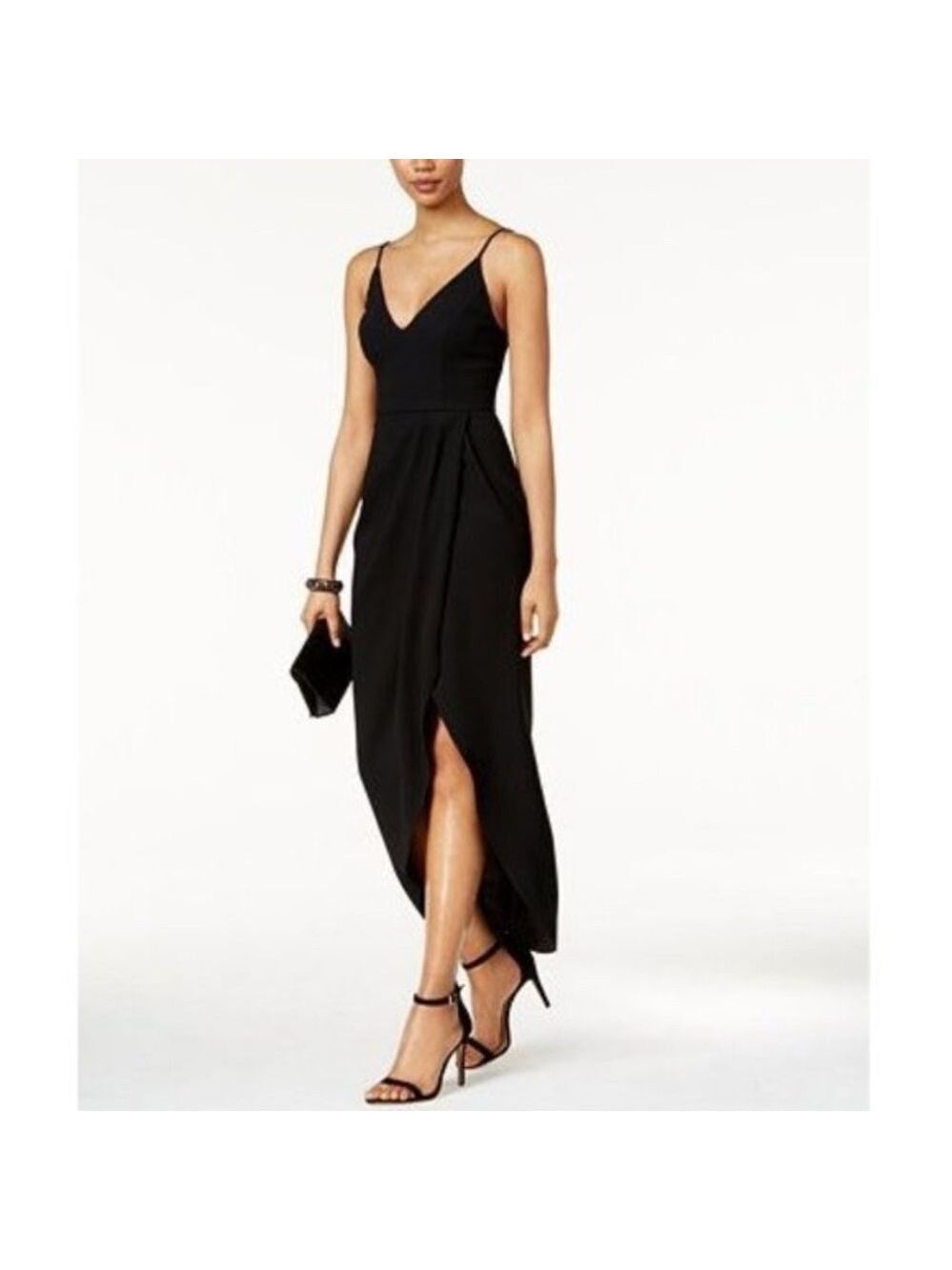 Xscape Crepe Draped Dress